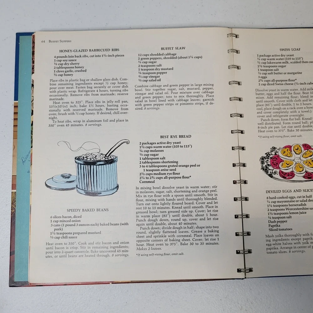 Betty Crocker Hostess Cookbook 1972 Fifth Printing Spiral‎ Hardcover